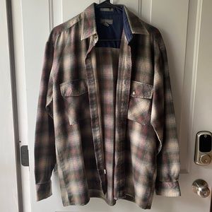 ARCHITECT Flannel Long Sleeve Button Down. Size M